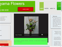 Tablet Screenshot of nakayamaflowers.com